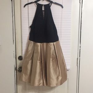Black & gold formal dress worn once